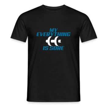 My Everything Is Sore 4 - Men's T-Shirt - black - Front - AI Model Male 178 light (178cm)