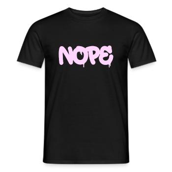 Nope - Just say no! - Men's T-Shirt - black - Front - AI Model Male 178 light (178cm)