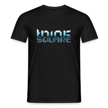 Think square - mania of the corner - Men's T-Shirt - black - Front - AI Model Male 178 light (178cm)