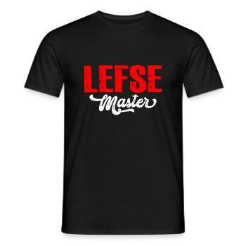 Lefse Master 13 - Men's T-Shirt - black - Front - AI Model Male 178 light (178cm)