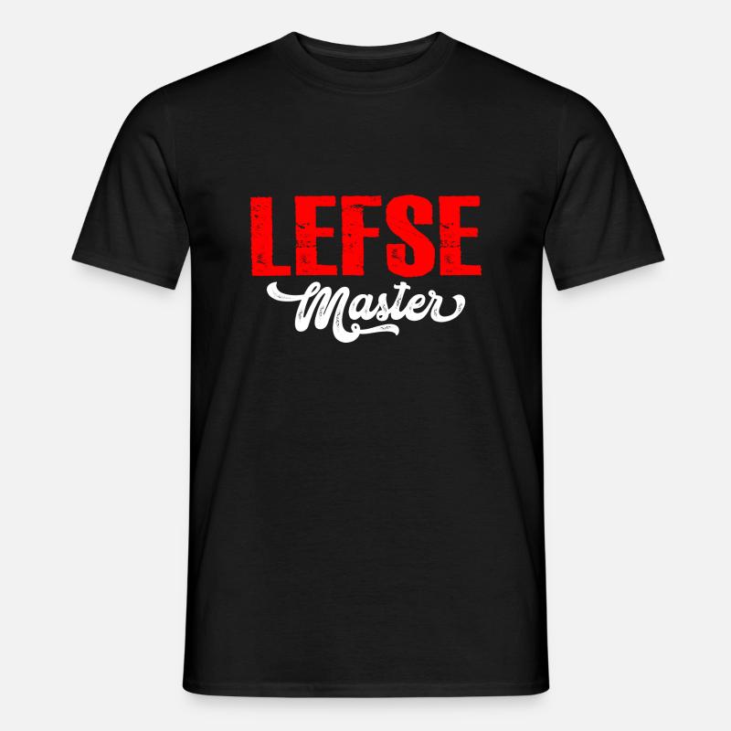 Lefse Master 13 - Männer T-Shirt - Schwarz