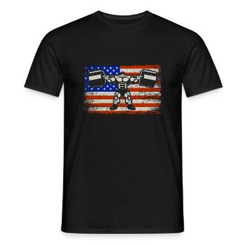 Sport - Männer T-Shirt - Schwarz - Vorne - AI Model Male 178 light (178cm)