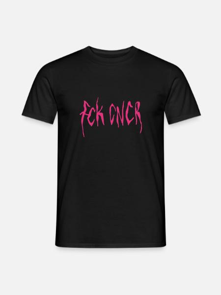 Fck Cncr - Männer T-Shirt - Schwarz