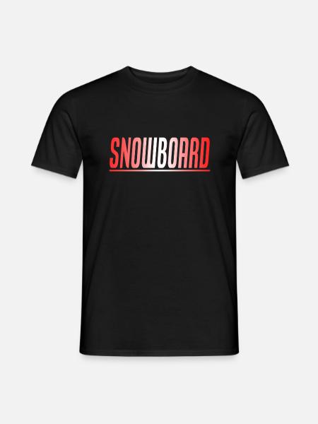 SNOWBOARD GIFT SPORT ZWITSERSE SNOWBOARDER - Mænd T-shirt - sort