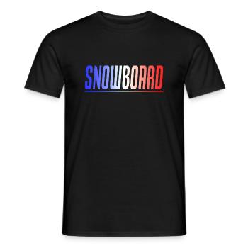 SNOWBOARD GESCHENK SPORT FRANKREICH SNOWBOARDER - Männer T-Shirt - Schwarz - Vorne - AI Model Male 178 light (178cm)