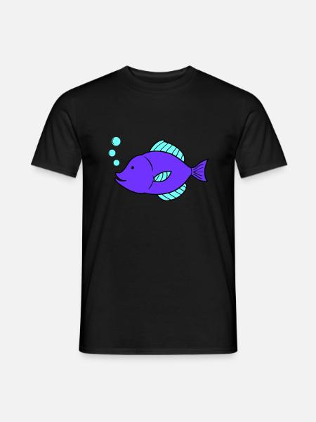 Fish Comic - Men's T-Shirt - black