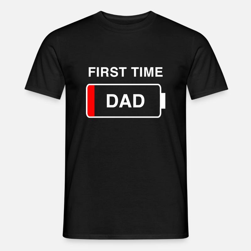 Zum ersten Mal Papa - Männer T-Shirt - Schwarz