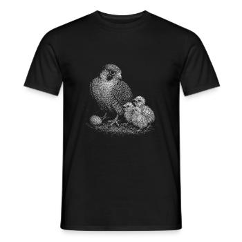 Peregrine falcon - Men's T-Shirt - black - Front - AI Model Male 178 light (178cm)