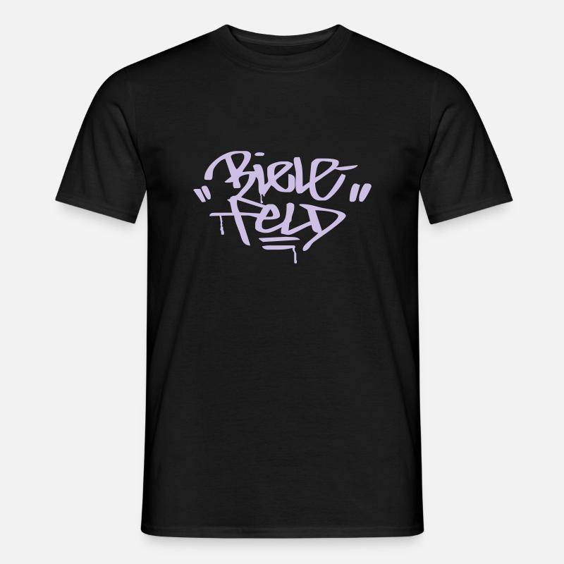 Bielefeld Ultra Graffit Fanshirt - Männer T-Shirt - Schwarz