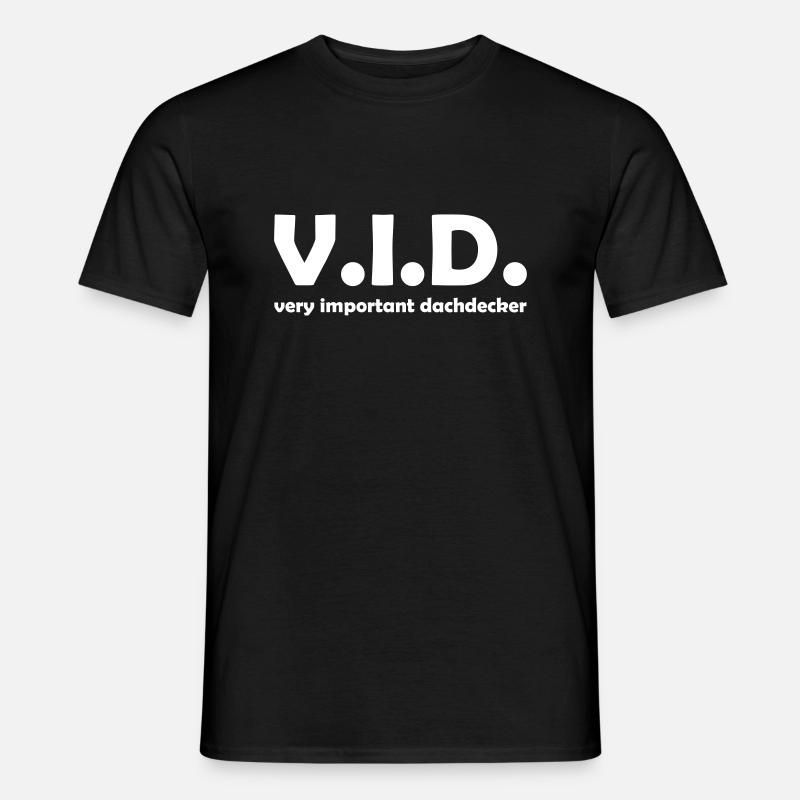 dachdecker - Männer T-Shirt - Schwarz