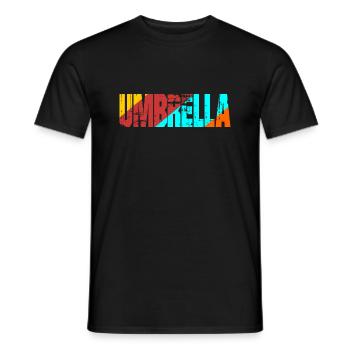 umbrella - Männer T-Shirt - Schwarz - Vorne - AI Model Male 178 light (178cm)