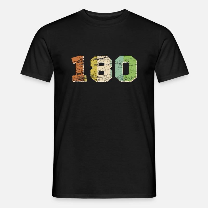 180 Darts - Männer T-Shirt - Schwarz