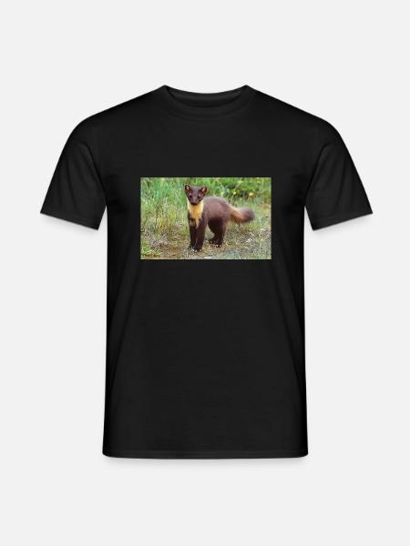 Pine Marten - Männer T-Shirt - Schwarz