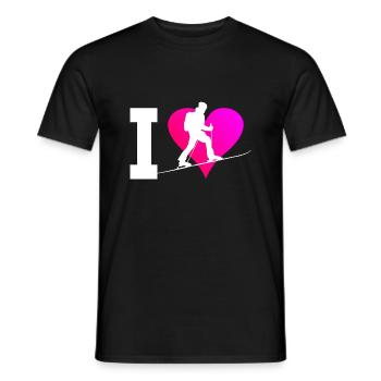 Ski de randonnée pour hommes Ski De randonnée Ski Alpinisme - T-shirt homme - noir - Devant - AI Model Male 178 light (178cm)