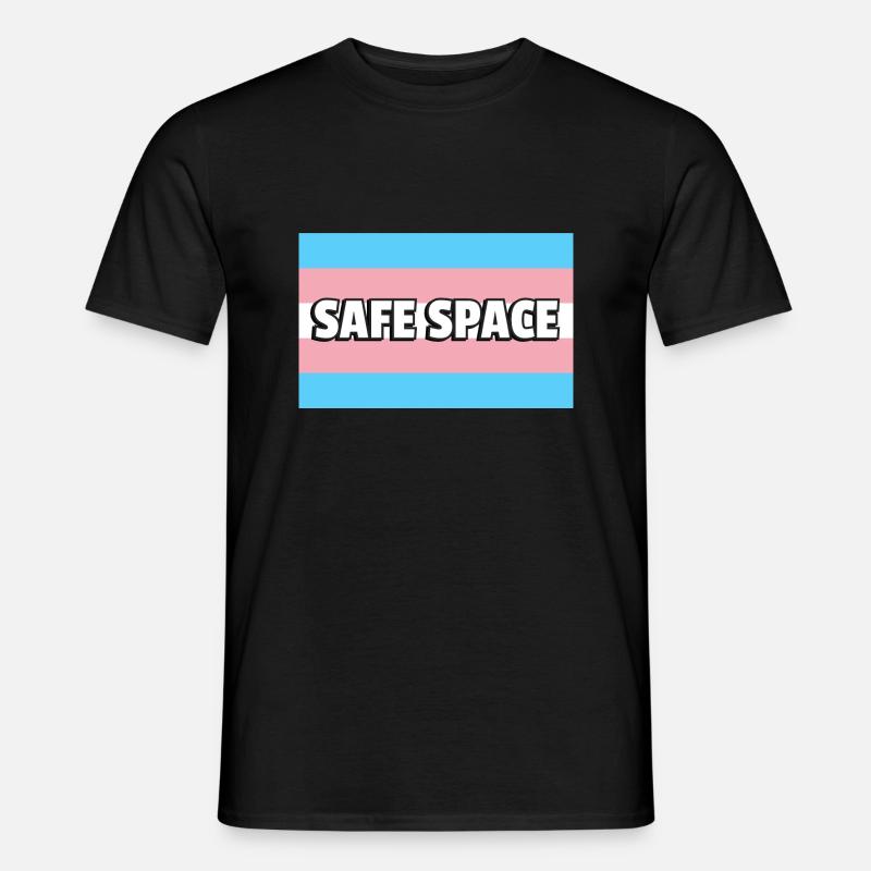 Trans Pride SAFE SPACE - Men’s T-shirt - black