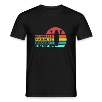 Retro Original Paddle Board Champion T-Shirt - Men's T-Shirt - black - Front - AI Model Male 178 light (178cm)