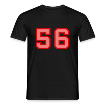 Cool Retro Retrostyle Numéro de maillot numéro de dos - T-shirt homme - noir - Devant - AI Model Male 178 light (178cm)