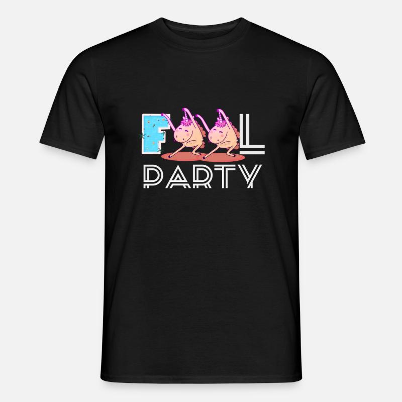 Fools Party - Männer T-Shirt - Schwarz