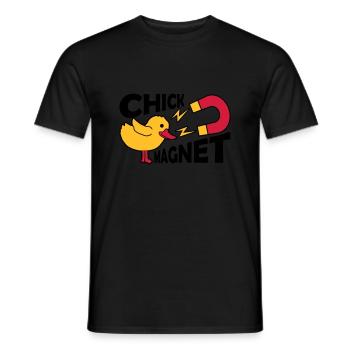 Casanova Chick Magnet Womanizer - Men's T-Shirt - black - Front - AI Model Male 178 light (178cm)