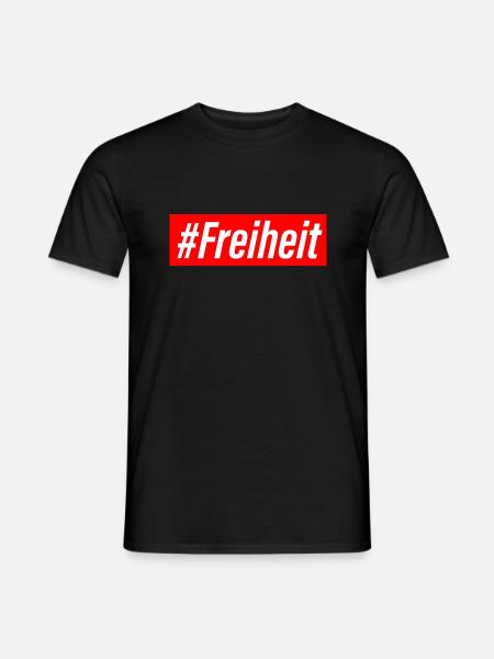 Freiheit - Männer T-Shirt - Schwarz