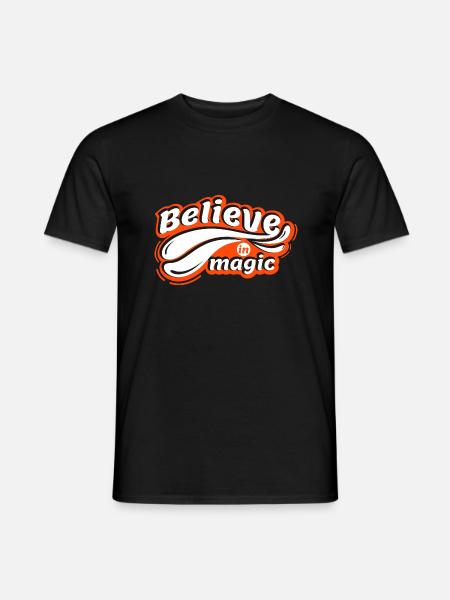 Believe in magic - Men's T-Shirt - black