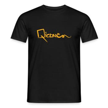 Qigong Dragon or - T-shirt homme - noir - Devant - AI Model Male 178 light (178cm)