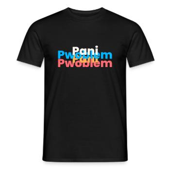 Pani Pwoblem - Pas de problème tshirt - T-shirt homme - noir - Devant - AI Model Male 178 light (178cm)
