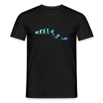 Évolution de Diving Diver - T-shirt homme - noir - Devant - AI Model Male 178 light (178cm)