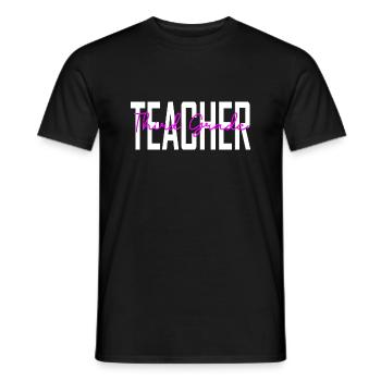 Funny Teacher Gifts For Teachers - Men's T-Shirt - black - Front - AI Model Male 178 light (178cm)