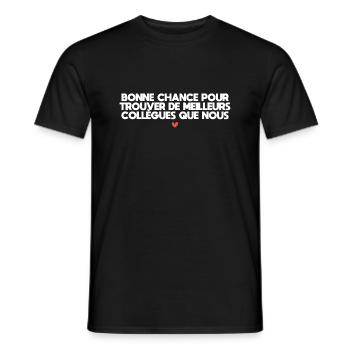 Man Humor Co-worker Departure Gift - Men's T-Shirt - black - Front - AI Model Male 178 light (178cm)