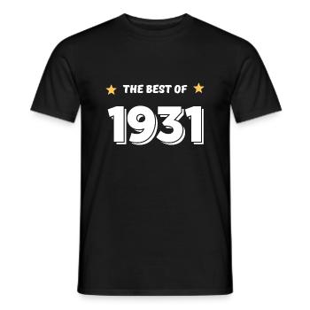Best of 1931 - Men's T-Shirt - black - Front - AI Model Male 178 light (178cm)
