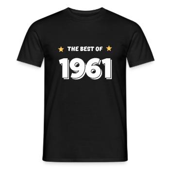 Das Beste von 1961 - Männer T-Shirt - Schwarz - Vorne - AI Model Male 178 light (178cm)