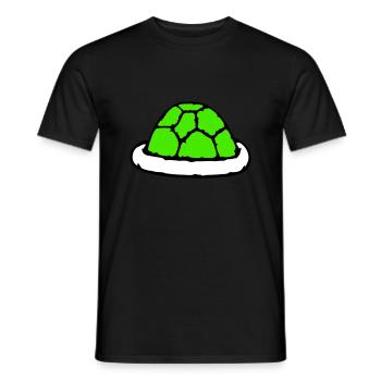 Carapace de tortue sans tortue jolie carapace - T-shirt homme - noir - Devant - AI Model Male 178 light (178cm)