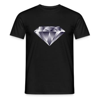 diamant - T-shirt homme - noir - Devant - AI Model Male 178 light (178cm)