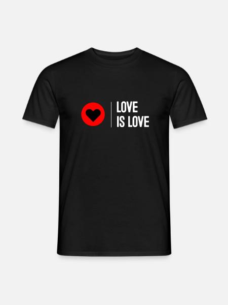 L'amour c'est l'amour - T-shirt homme - noir