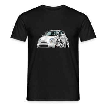 "NewLuigi" 500er ComicArt ReinholdDisegno - Männer T-Shirt - Schwarz - Vorne - AI Model Male 178 light (178cm)