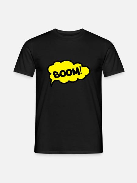boom2 - Men's T-Shirt - black