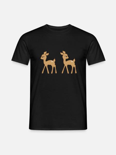 deer 1157862 1280 - Men's T-Shirt - black