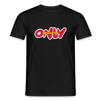 seulement du reggaeton - T-shirt homme - noir - Devant - AI Model Male 178 light (178cm)