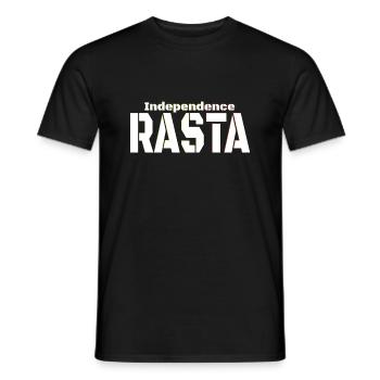 Rasta indépendant - T-shirt homme - noir - Devant - AI Model Male 178 light (178cm)