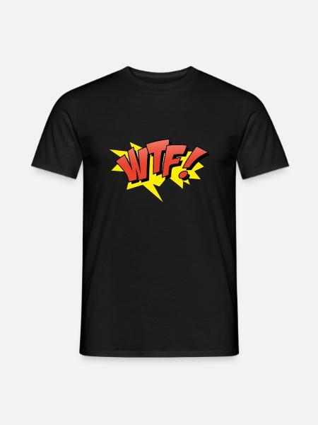 WTF - Men's T-Shirt - black