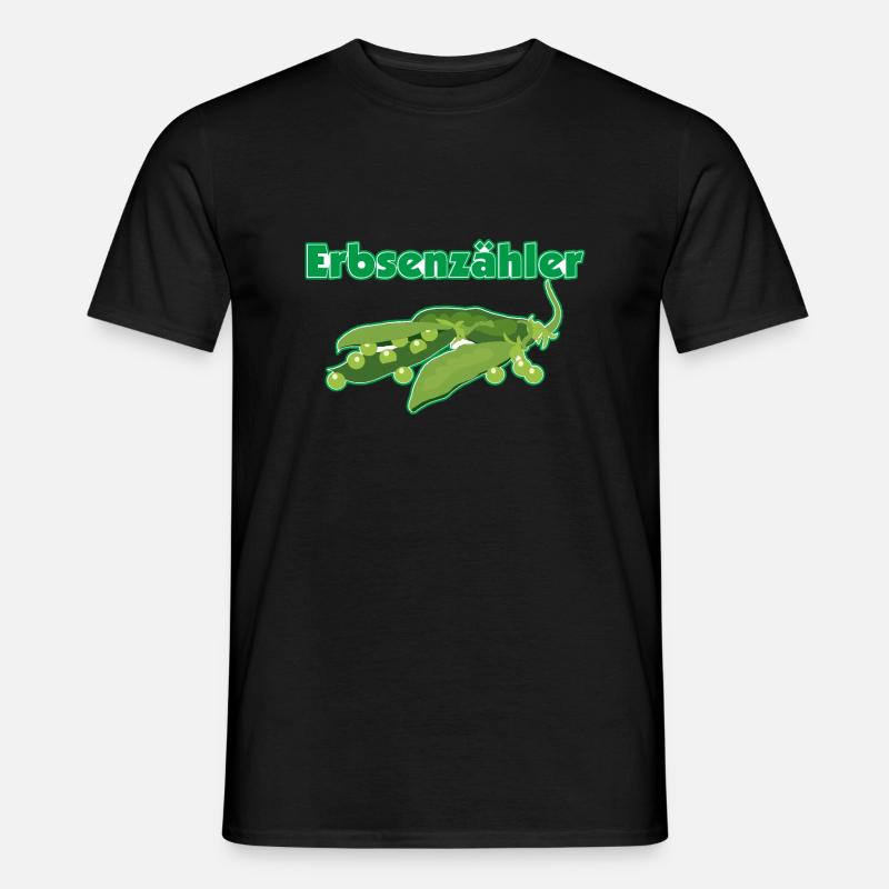 Erbsenzähler versus Contolling - Männer T-Shirt - Schwarz