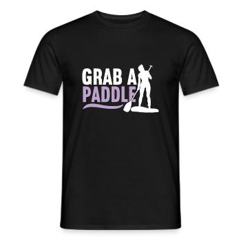 SUP Paddle Board Paddleboarding - Men's T-Shirt - black - Front - AI Model Male 178 light (178cm)
