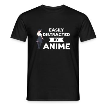 Anime merch Anime Anime Merchandise Geschenk - Männer T-Shirt - Schwarz - Vorne - AI Model Male 178 light (178cm)