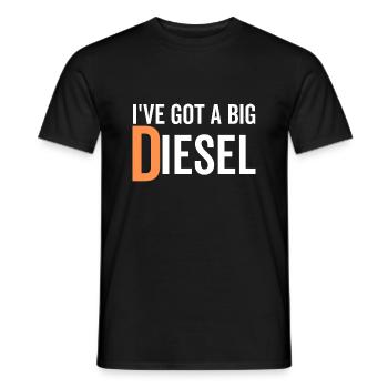 J’ai un gros diesel - T-shirt homme - noir - Devant - AI Model Male 178 light (178cm)