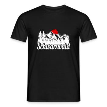 Schwarzwald motiv - Männer T-Shirt - Schwarz - Vorne - AI Model Male 178 light (178cm)