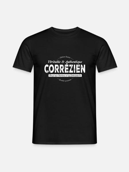 Corrézien de Corrèze - T-shirt homme - noir