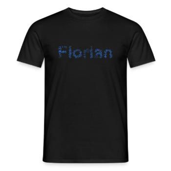 FahrradFlorian - Männer T-Shirt - Schwarz - Vorne - AI Model Male 178 light (178cm)