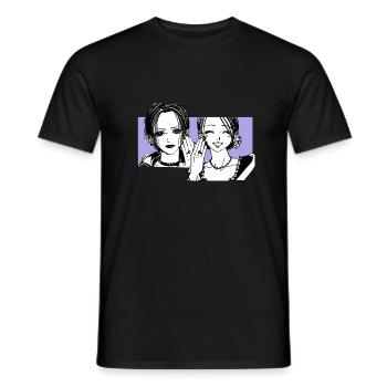 Nana Hachi - Manga - Anime - Alliance - T-shirt homme - noir - Devant - AI Model Male 178 light (178cm)