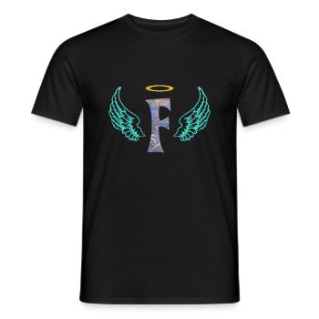 engel f e 45 - Männer T-Shirt - Schwarz - Vorne - AI Model Male 178 light (178cm)
